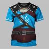 2025 Halloween Tears Of The Kingdom Link Champions Tunic Attire Cosplay Shirt 1