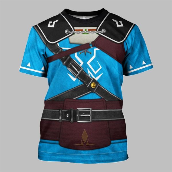 2025 Halloween Tears Of The Kingdom Link Champions Tunic Attire Cosplay Shirt 1