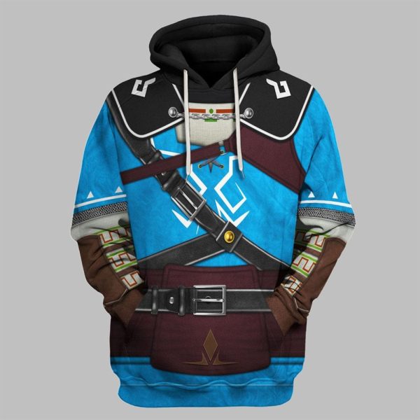 2025 Halloween Tears Of The Kingdom Link Champions Tunic Attire Cosplay Shirt 3