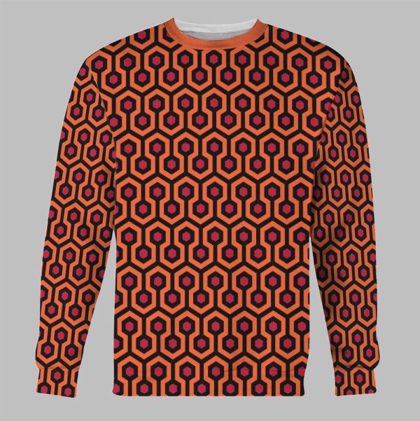 2025 Halloween The Shining Overlook Hotel Pattern Costume Shirt 3