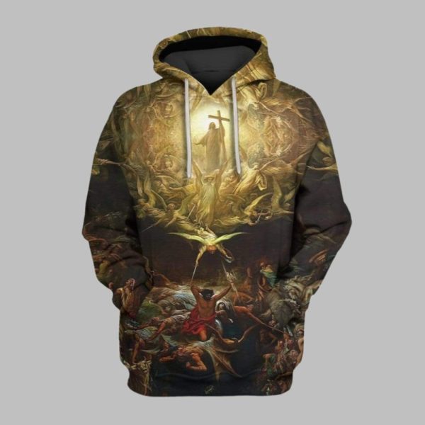 2025 Halloween The Triumph Of Christianity Costume Hoodie 1 1