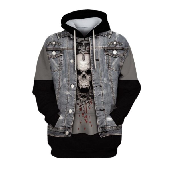 2025 Halloween Thrash Metal Rock Man Costume Hoodie 1 2