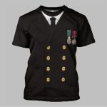 2025 Halloween Titanic Captain Edward John Smith Costume Shirt