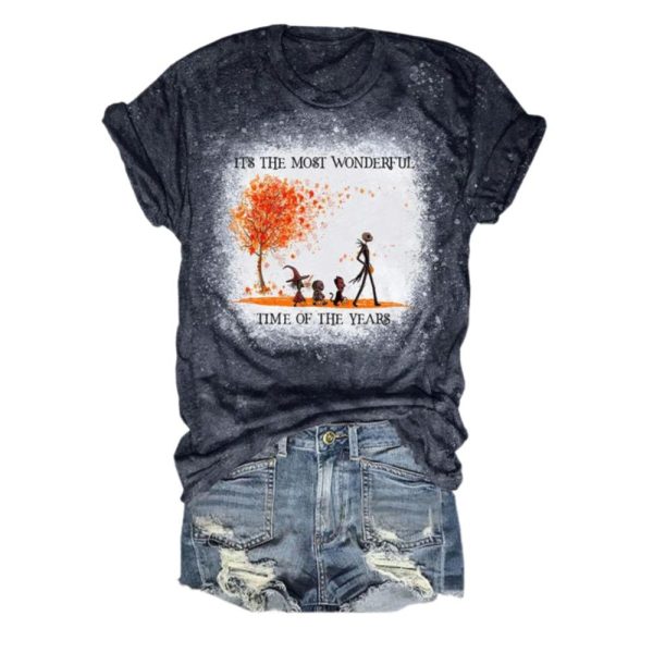 2025 Halloween Trendy Tie Dye Its The Mopst Wonderful Time Of The Years T Shirt 1 2