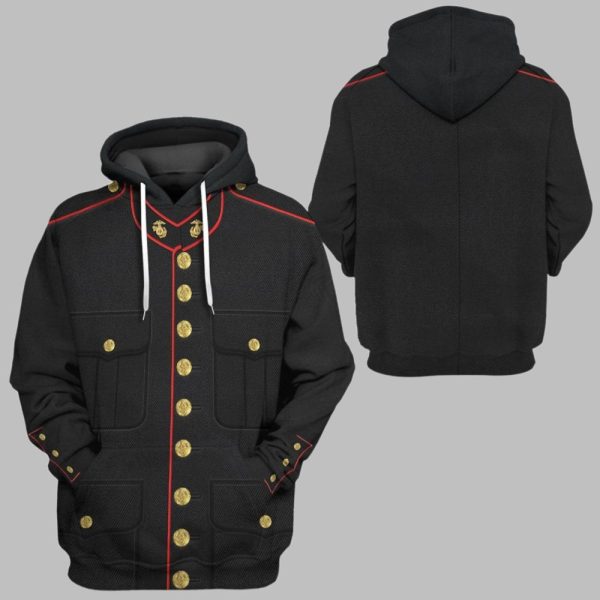 2025 Halloween USMC Enlisted Dress Costume Hoodie 3
