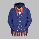 2025 Halloween Uncle Sam Costume Hoodie