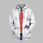 2025 Halloween Uniform Of Doctor Costume Hoodie