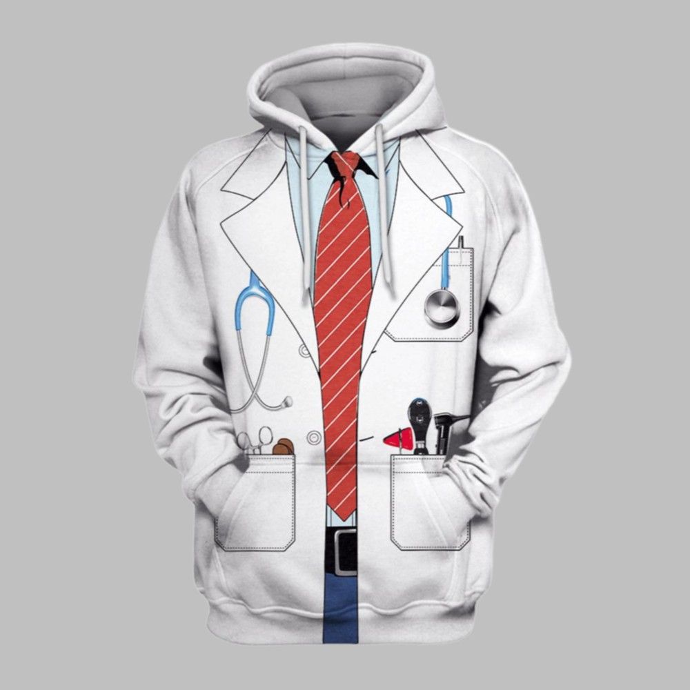2025 Halloween Uniform Of Doctor Costume Hoodie 1 1 2025 Halloween Uniform Of Doctor Costume Hoodie 1 1