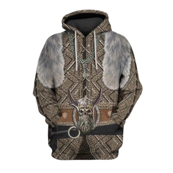 2025 Halloween Viking Costume Hoodie 1 2