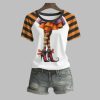2025 Halloween Witch Printed Short Sleeved T Shirt 1 1