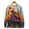 2025 Halloween Witches Print Crew Neck Sweatshirt 1 2