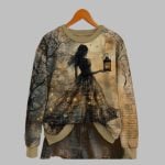 2025 Halloween Witches Print Sweatshirt