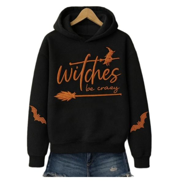 2025 Halloween Withches Be Crazy Printed Hoode 1 2