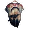 2025 Halloween Womens Dark Halloween Crow Print T shirt 1 2