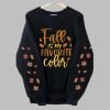 2025 Halloween Women's Fall is My Favorite Color Sweatshirt 5 2025 Halloween Women's Fall is My Favorite Color Sweatshirt