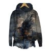 2025 Halloween Women's Halloween Crow Print Casual Hoodie 3 2025 Halloween Womens Halloween Crow Print Casual Hoodie 1 2
