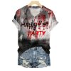 2025 Halloween Womens Halloween Party Bloody T Shirt 1 2
