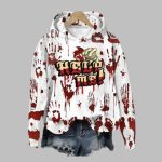 2025 Halloween Women's Help Me Bloody Printed Hoodie
