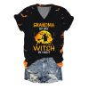 2025 Halloween Womens Im The Grandma Witch By Night Print T Shirt 1 2