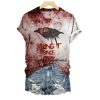 2025 Halloween Womens Killing It 1984 Printed T shirt 1 2