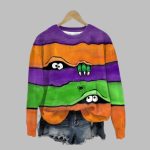 2025 Halloween Women's Peek Monster Sweatshirt