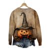 2025 Halloween Women's Pumpkin Print Sweatshirt 3 2025 Halloween Womens Pumpkin Print Sweatshirt 1 2