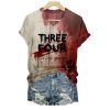 2025 Halloween Womens Three Four Better Lock The Door Print T shirt 1 2