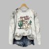 2025 Halloween Women's Western Howdy Boo Print Sweatshirt