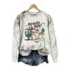 2025 Halloween Womens Western Howdy Boo Print Sweatshirt 1 2