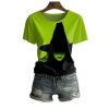 2025 Halloween Womens Witch Printed T Shirt 1 2