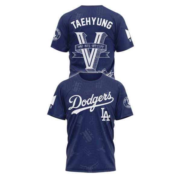 2025 LA Dodgers X Taehyung BTS Shirt 1 2