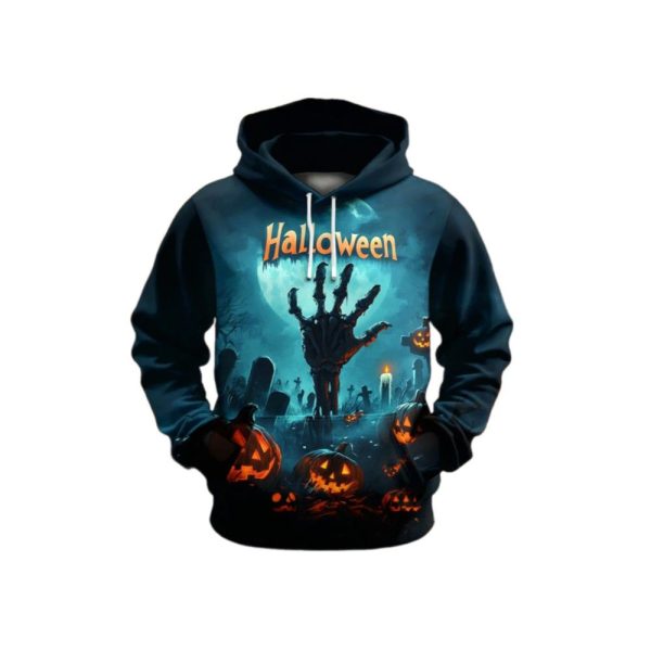 2025 Mens Halloween Print Hoodie 1 2