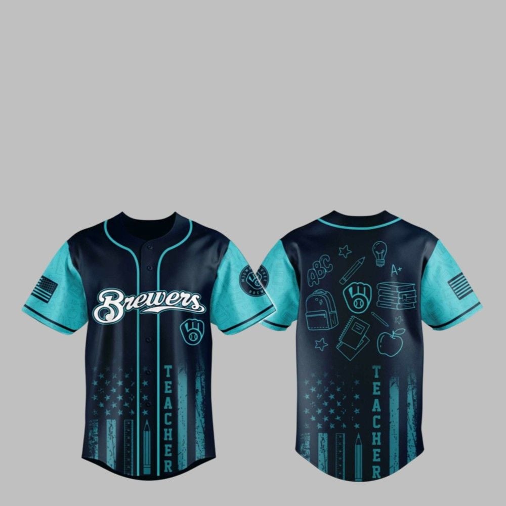 2025 Milwaukee Brewers Teacher Appreciation Jersey 1 1 2025 Milwaukee Brewers Teacher Appreciation Jersey 1 1