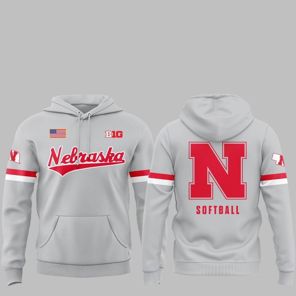 2025 Nebraska Softball Big Ten Hoodie 1 2025 Nebraska Softball Big Ten Hoodie 1