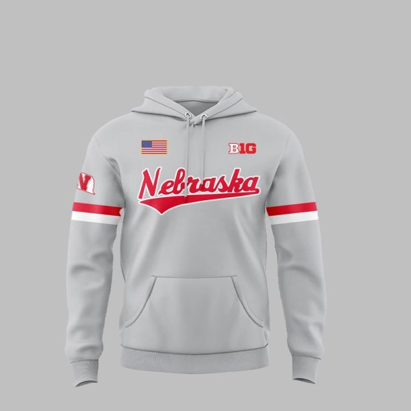2025 Nebraska Softball Big Ten Hoodie 2
