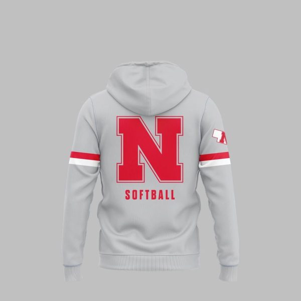 2025 Nebraska Softball Big Ten Hoodie 3