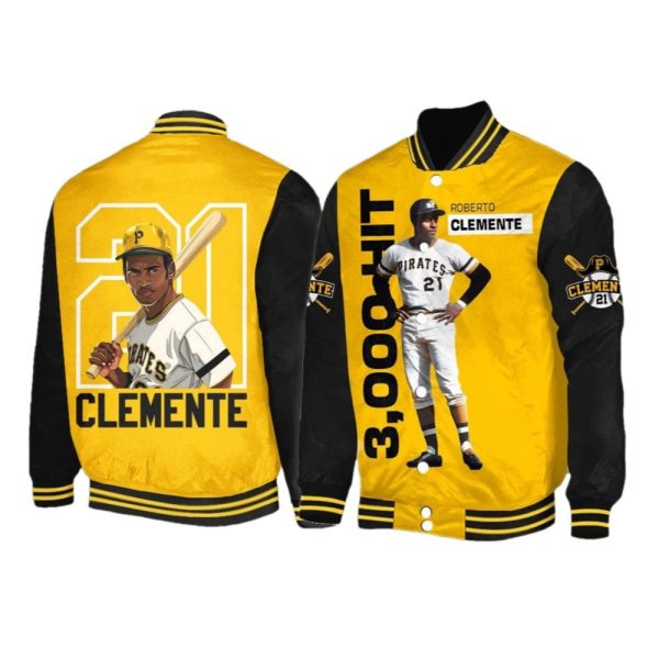 2025 Pirates Roberto Clemente 3000 Hit Jacket 1 2