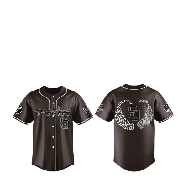 2025 SD Padres Deaf Hard of Hearing Awareness Day Jersey 1 2