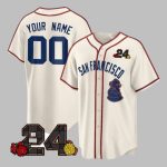 2025 San Francisco Giants 24 Willie Mays Patch Jersey