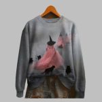 2025 Women's Halloween Print Crew Neck Sweatshirt
