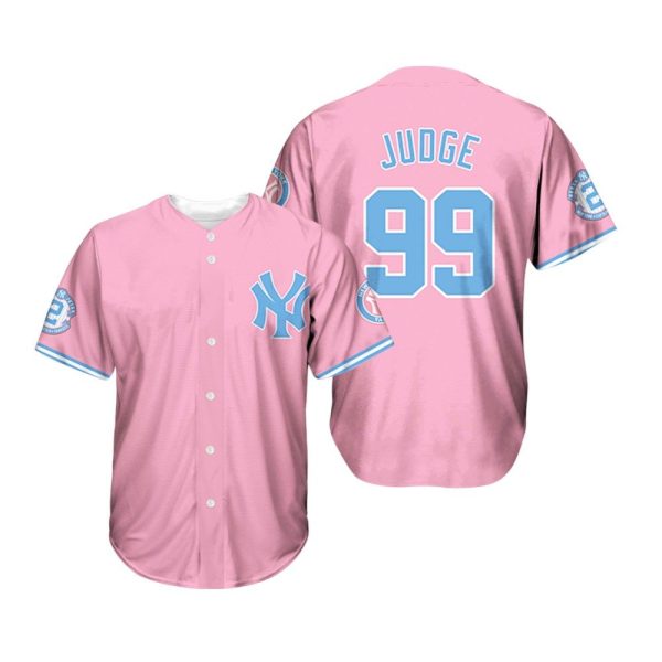 2025 Yankees Bubblegum Pink Jersey 1 2
