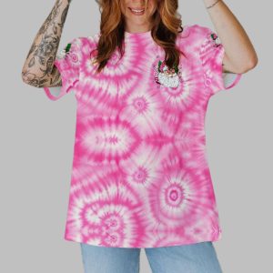 2025 Christmas Dont Stop Believing Tie Dye Shirt 1