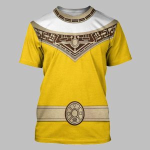 2025 Halloween Power Rangers Zeo Yellow Costume Shirt 1