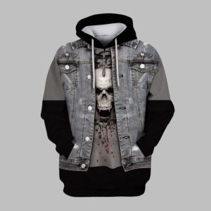 2025 Halloween Thrash Metal Rock Man Costume Hoodie 1 1