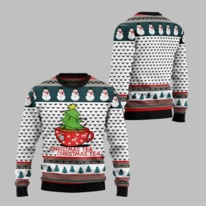 2025 Christmas Christmas Tea Christmas Tea Ugly Christmas Sweater 1 1