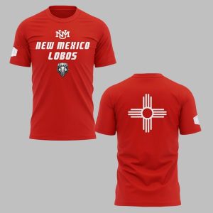 0 2025 New Mexico Lobos Wordmark Zia Shirt