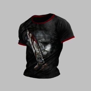 2025 Halloween Men's Print Casual T-Shirt