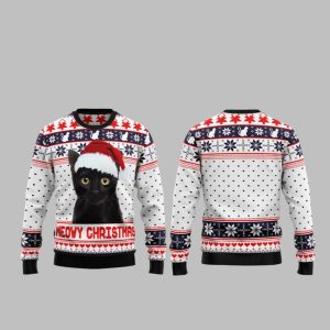 2025 Christmas Meowy Christmas Ugly Christmas Sweater 1 1