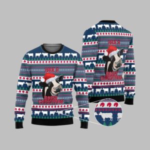 2025 Christmas Cow Have a Dairy Christmas Ugly Christmas Sweater 1 1