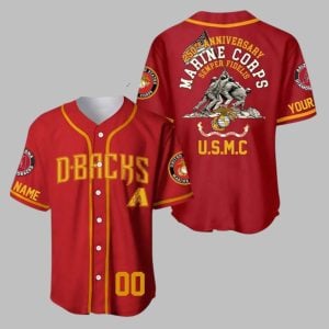 2025 Diamondbacks US Marine Corps 250th Year Anniversary Jersey